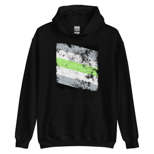 Agender Flag - Distressed LGBT+ Hoodie