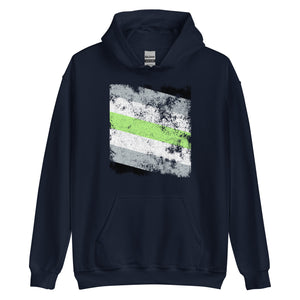 Agender Flag - Distressed LGBT+ Hoodie