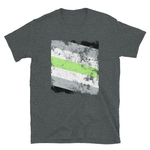 Agender Flag - Distressed LGBT+ T-Shirt