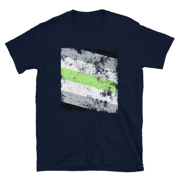 Agender Flag - Distressed LGBT+ T-Shirt