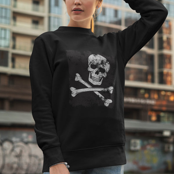 Jolly Roger piratflag sweatshirt