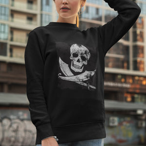Jolly Roger piratflag sweatshirt