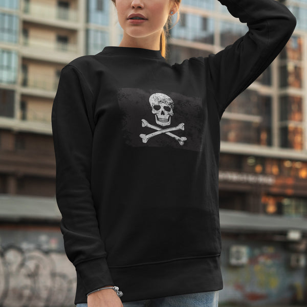 Jolly Roger piratflag sweatshirt