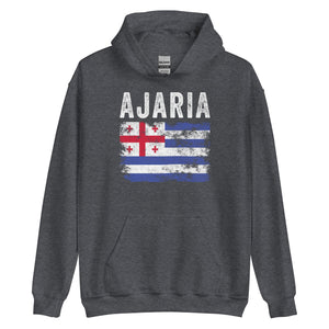 Ajaria Flag Distressed - Adjara Flag Hoodie