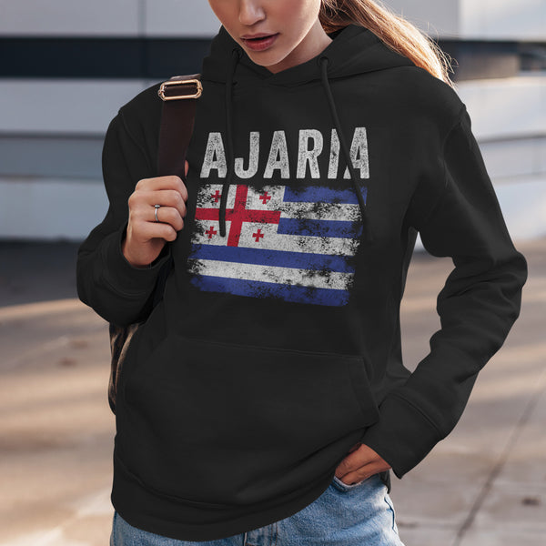 Ajaria Flag Distressed - Adjara Flag Hoodie