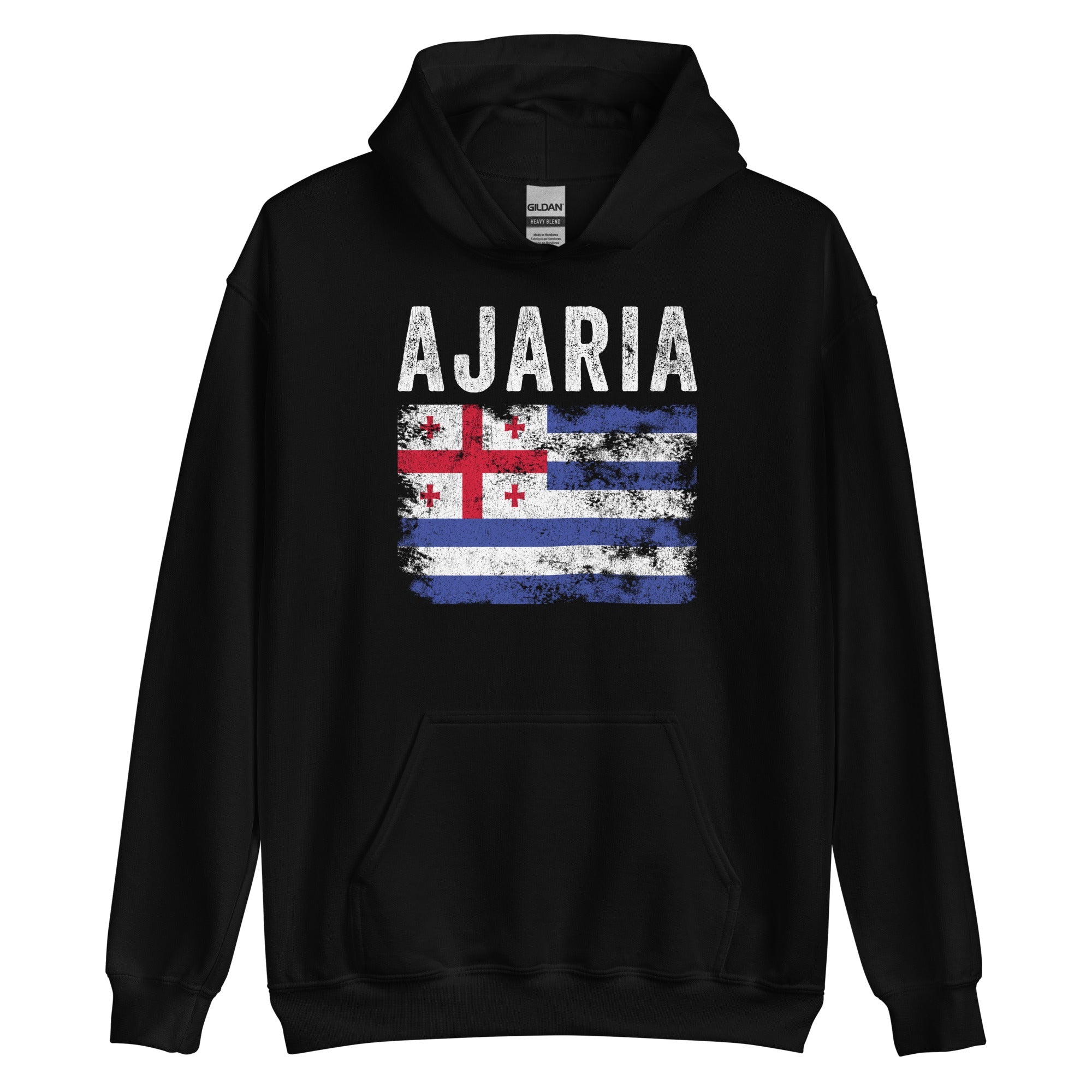 Ajaria Flag Distressed - Adjara Flag Hoodie