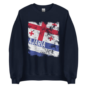 Ajaria Flag Distressed Sweatshirt