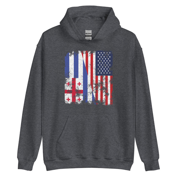 Ajaria USA Flag - Half American Hoodie
