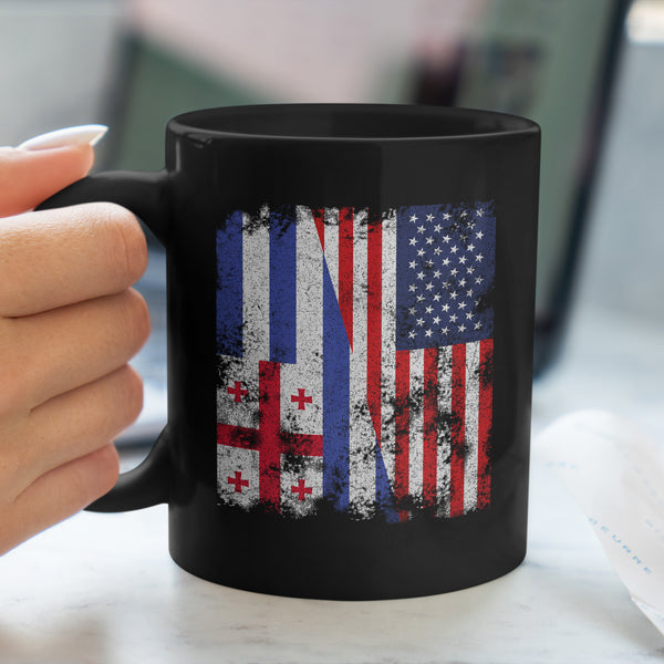 Ajaria USA Flag - Half American Mug