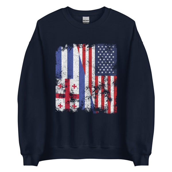 Ajaria USA Flag - Half American Sweatshirt