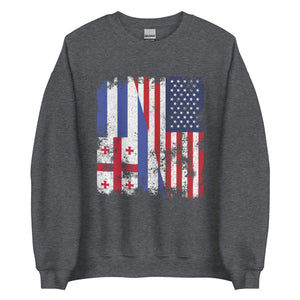 Ajaria USA Flag - Half American Sweatshirt