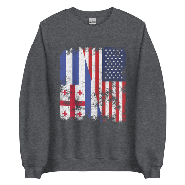 Ajaria USA Flag - Half American Sweatshirt