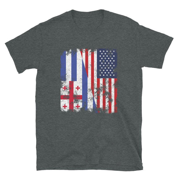 Ajaria USA Flag - Half American T-Shirt