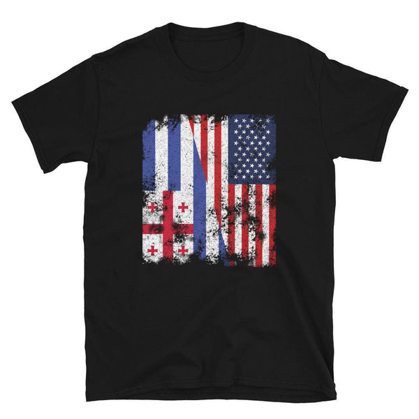 Ajaria USA Flag - Half American T-Shirt