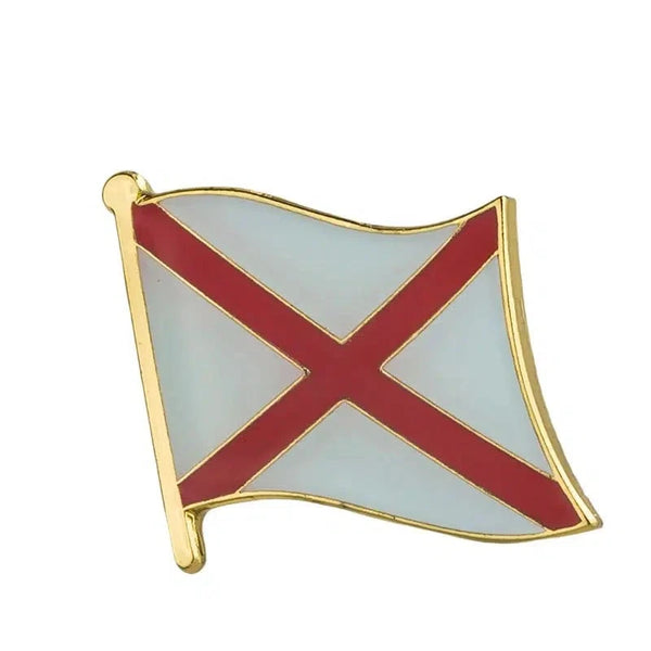 Alabama State Flag Lapel Pin - Enamel Pin Flag