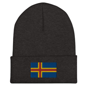 Aland Flag Beanie - Embroidered Winter Hat
