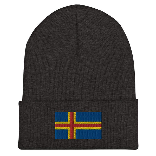 Aland Flag Beanie - Embroidered Winter Hat
