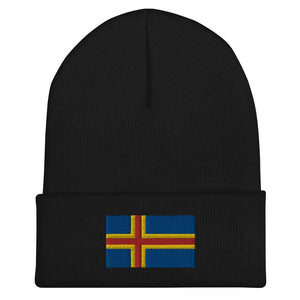 Åland Flag Beanie - Embroidered Winter Hat