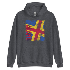 Aland Flag Distressed Hoodie