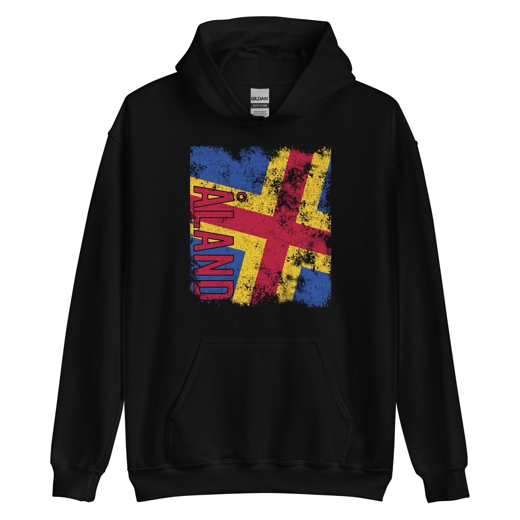 Aland Flag Distressed Hoodie