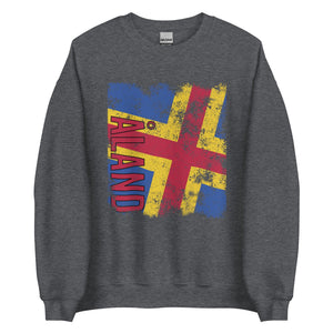 Aland Flag Distressed Sweatshirt