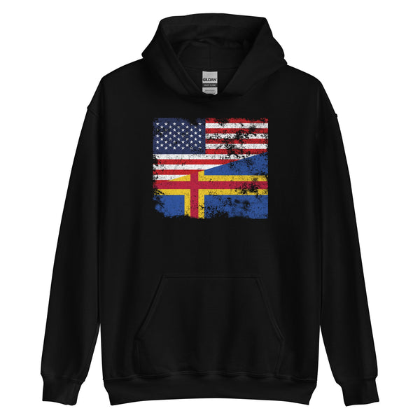 Aland USA Flag Hoodie