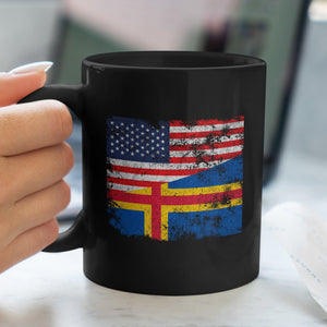 Åland USA Flag Mug