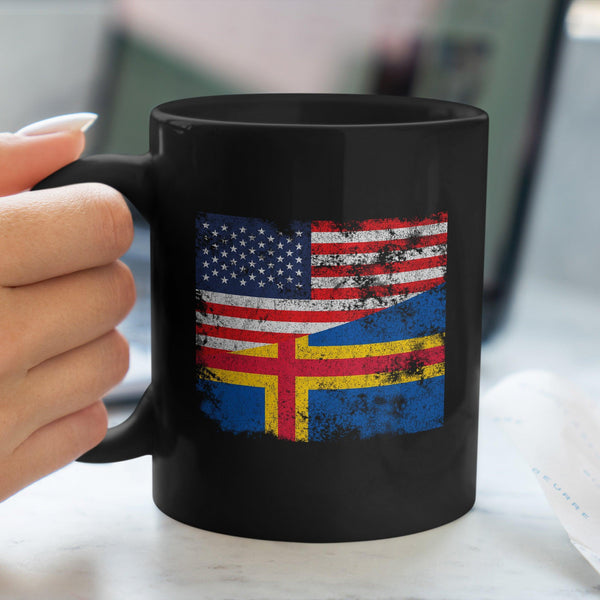 Åland USA Flag Mug