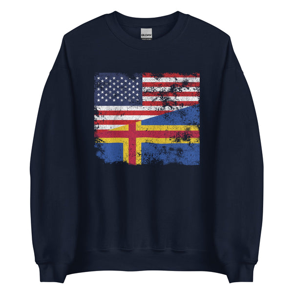 Aland USA Flag Sweatshirt