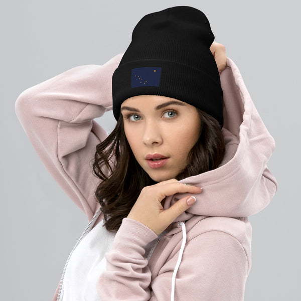 Alaska State Flag Beanie - Embroidered Winter Hat