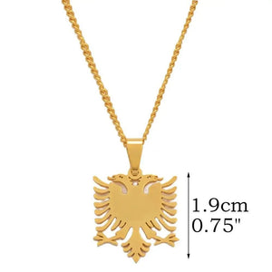 Albania Eagle Pendant Necklace