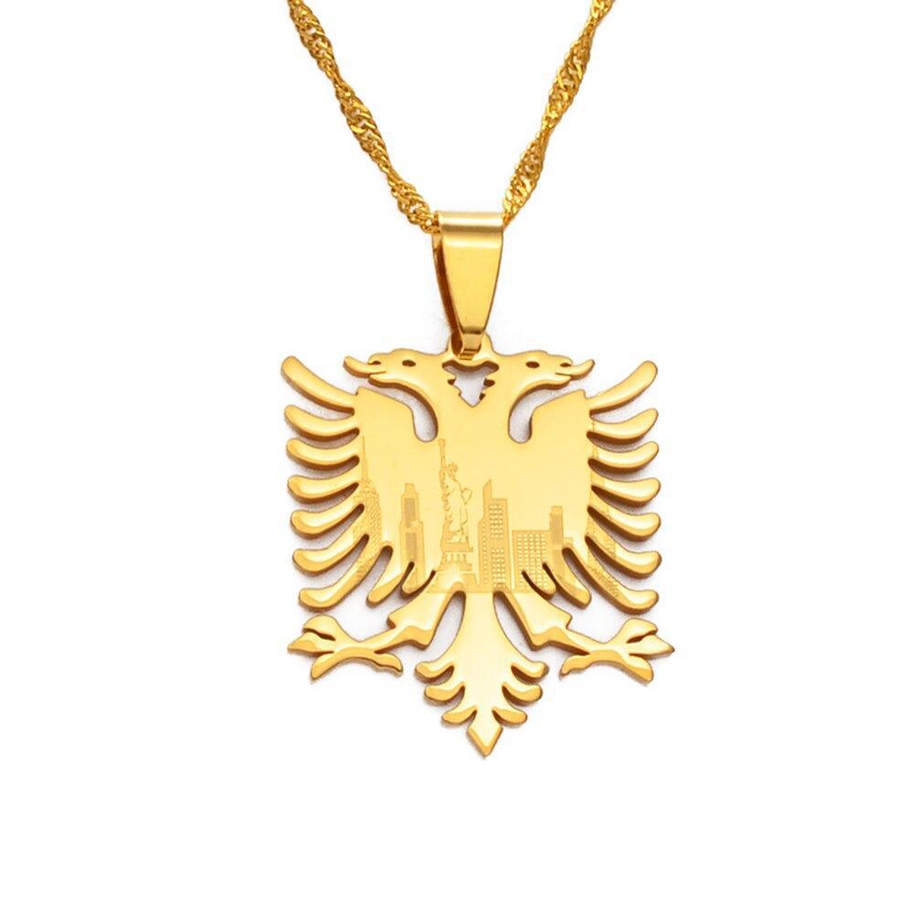 Albania Eagle Pendant Necklace