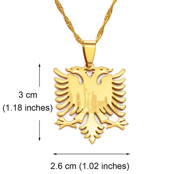 Albania Eagle Pendant Necklace