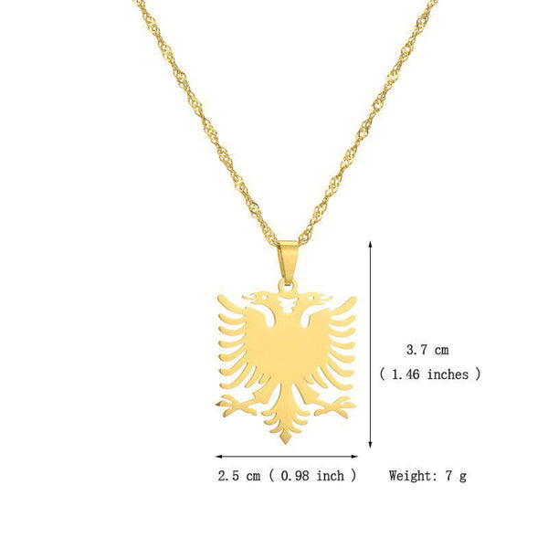 Albania Eagle Pendant Necklace