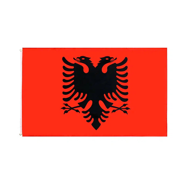 Albania Flag - 90x150cm(3x5ft) - 60x90cm(2x3ft)