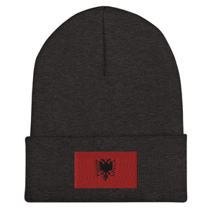 Albania Flag Beanie - Embroidered Winter Hat