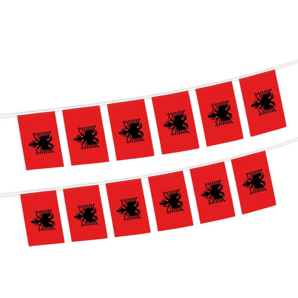 Albania Flag Bunting Banner - 20Pcs