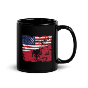 Albania USA Flag Mug