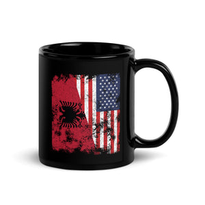 Albania USA Flag Mug
