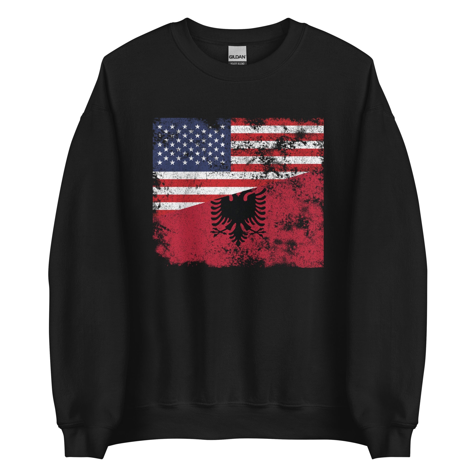 Albania USA Flag Sweatshirt