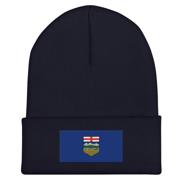 Alberta Flag Beanie - Embroidered Winter Hat