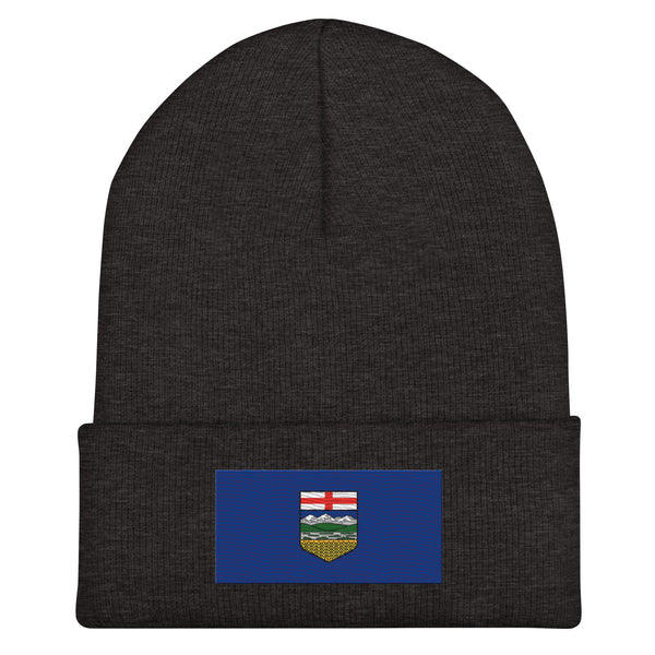 Alberta Flag Beanie - Embroidered Winter Hat