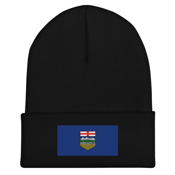 Alberta Flag Beanie - Embroidered Winter Hat