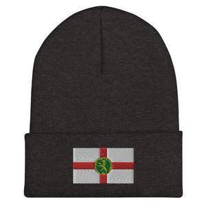 Alderney Flag Beanie - Embroidered Winter Hat