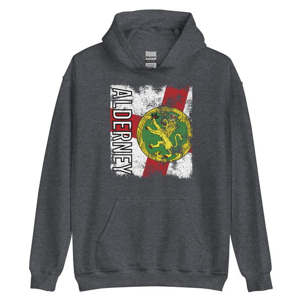 Alderney Flag Distressed Hoodie