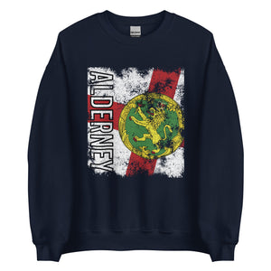 Alderney Flag Distressed Sweatshirt