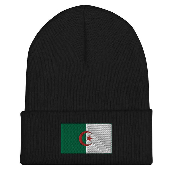 Algeria Flag Beanie - Embroidered Winter Hat