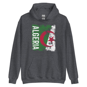 Algeria Flag Distressed Hoodie