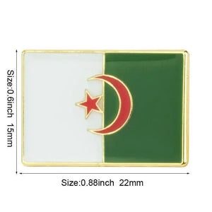 Algeria Flag Lapel Pin Collection - Enamel Pin Flag