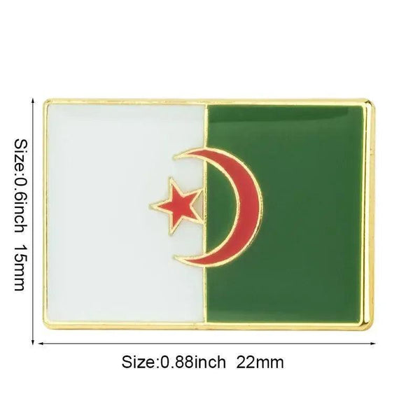 Algeria Flag Lapel Pin Collection - Enamel Pin Flag